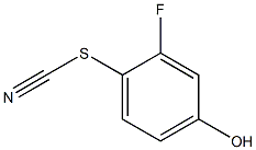 Thiocyanic acid, 2-fluoro-4-hydroxyphenyl ester Structure