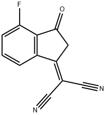 2-(4-Fluoro-2,3-Dihydro-3-oxo-1H-Inden-ylidene)-Propanedinitrile Structure