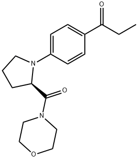 (R)-1-(4-(2-(morpholine-4-carbonyl)pyrrolidin-1-yl)phenyl)propan-1-one Structure