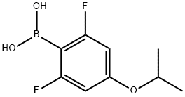 2,6-Difluoro-4-isopropyloxyphenylboronic acid 구조식 이미지
