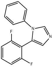 5-(2,6-difluorophenyl)-1-phenyl-1H-imidazole Structure