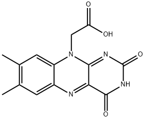 7,8-Dimethyl-10-carboxymethylisoalloxazine Structure