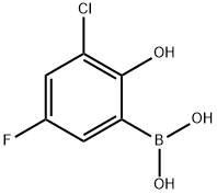 (3-chloro-5-fluoro-2-hydroxyphenyl)boronic acid Structure