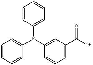 Benzoic acid, 3-(diphenylphosphino)- Structure