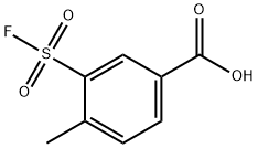 Benzoic acid,3-(fluorosulfonyl)-4-methyl- Structure