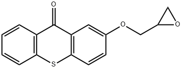 9H-Thioxanthen-9-one, 2-(oxiranylmethoxy)- Structure