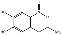 4-(2-aminoethyl)-5-nitrobenzene-1,2-diol 구조식 이미지