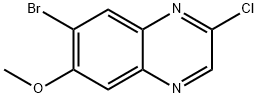 7-Bromo-2-chloro-6-methoxyquinoxaline 구조식 이미지
