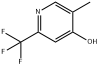 5-METHYL-2-(TRIFLUOROMETHYL)PYRIDIN-4-OL 구조식 이미지