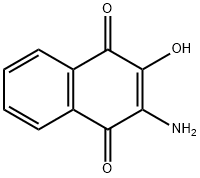 1,4-Naphthalenedione,2-amino-3-hydroxy- 구조식 이미지