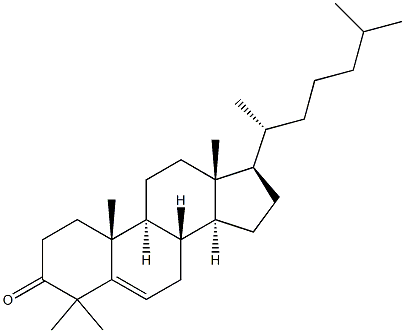 Cholest-5-en-3-one,4,4-dimethyl- 구조식 이미지