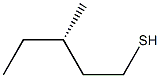 1-Pentanethiol, 3-methyl-, (S)- Structure