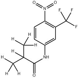 2,3,3,3-tetradeuterio-N-[4-nitro-3-(trifluoromethyl)phenyl]-2-(trideuteriomethyl)propanamide 구조식 이미지