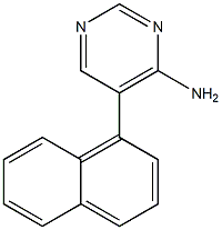 4-Pyrimidinamine,5-(1-naphthalenyl)- Structure