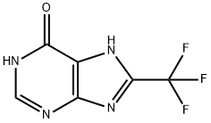 6H-Purin-6-one,1,7-dihydro-8-(trifluoromethyl)- Structure