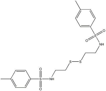 Benzenesulfonamide,N,N'-(dithiodi-2,1-ethanediyl)bis[4-methyl- Structure