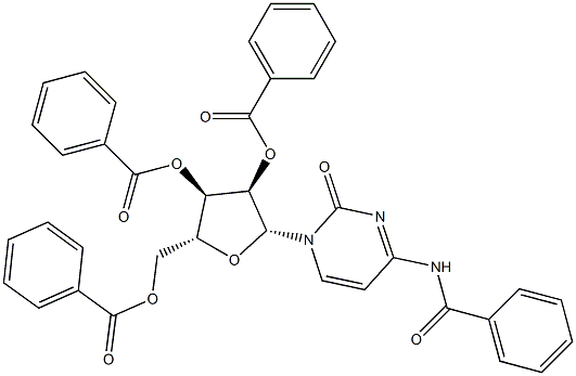 Cytidine, N-benzoyl-,2',3',5'-tribenzoate (7CI,9CI) Structure