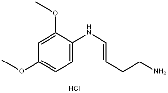 5,7-dimethoxytryptamine hydrochloride Structure