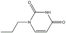 2,4(1H,3H)-Pyrimidinedione,1-propyl- Structure