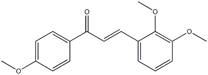 (E)-3-(2,3-dimethoxyphenyl)-1-(4-methoxyphenyl)prop-2-en-1-one Structure