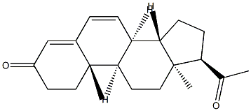 (8S,9R,10S,13S,14S,17R)-17-acetyl-10,13-dimethyl-1,2,8,9,11,12,14,15,16,17-decahydrocyclopenta[a]phenanthren-3-one Structure