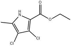 ETHYL 3,4-DICHLORO-5-METHYL-1H-PYRROLE-2-CARBOXYLATE 구조식 이미지