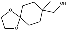 1,4-Dioxaspiro[4.5]decane-8-methanol, 8-methyl- Structure