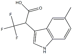3,3,3-Trifluoro-2-(5-methyl-1H-indol-3-yl)propanoic acid 구조식 이미지