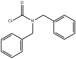 Carbamic chloride, bis(phenylmethyl)- Structure