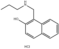 1-[(propylamino)methyl]naphthalen-2-ol hydrochloride 구조식 이미지