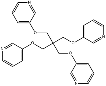 3,3'-[[2,2-bis[(3-pyridinyloxy)methyl]-1,3-propanediyl]bis(oxy)]bis-Pyridine 구조식 이미지