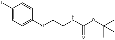 (2-(4-fluorophenoxy)-ethyl)-carbamic acid tert-butyl ester 구조식 이미지