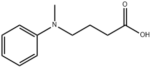Butanoic acid, 4-(methylphenylamino)- Structure