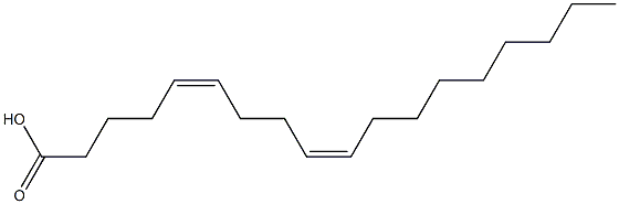 5,9-Octadecadienoicacid, (5Z,9Z)- Structure