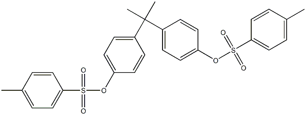 Phenol,4,4'-(1-methylethylidene)bis-, 1,1'-bis(4-methylbenzenesulfonate) Structure
