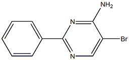 5-Bromo-2-phenylpyrimidin-4-amine 구조식 이미지