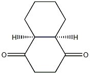 1,4-Naphthalenedione, octahydro-, cis- 구조식 이미지