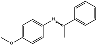 Benzenamine, 4-methoxy-N-(1-phenylethylidene)- 구조식 이미지