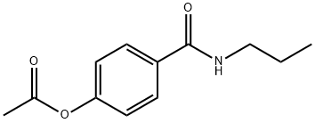 4-(propylcarbamoyl)phenyl acetate 구조식 이미지