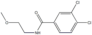 3,4-dichloro-N-(2-methoxyethyl)benzamide Structure