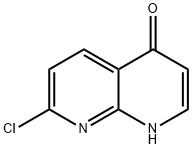 7-CHLORO-1,8-NAPHTHYRIDIN-4(1H)-ONE 구조식 이미지