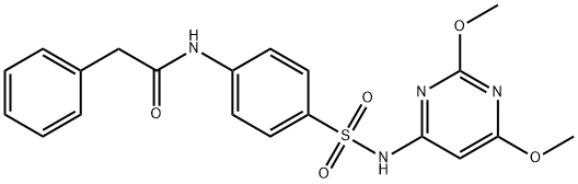 N-(4-(N-(2,6-dimethoxypyrimidin-4-yl)sulfamoyl)phenyl)-2-phenylacetamide Structure