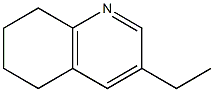 Quinoline, 3-ethyl-5,6,7,8-tetrahydro- Structure