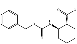 2-BENZYLOXYCARBONYLAMINO-CYCLOHEXANECARBOXYLIC ACID METHYL ESTER Structure