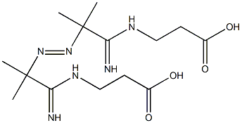 b-Alanine, N,N'-[azobis(1-imino-2,2-dimethyl-2,1-ethanediyl)]bis- Structure