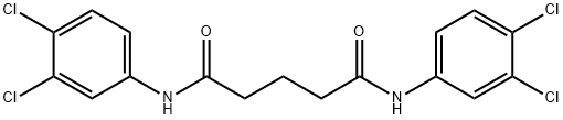 N,N'-bis(3,4-dichlorophenyl)pentanediamide 구조식 이미지