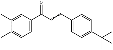 (2E)-3-(4-tert-butylphenyl)-1-(3,4-dimethylphenyl)prop-2-en-1-one Structure
