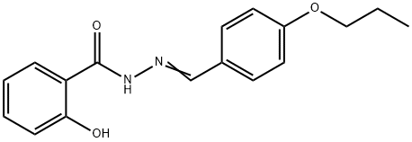 2-hydroxy-N-[(E)-(4-propoxyphenyl)methylideneamino]benzamide Structure