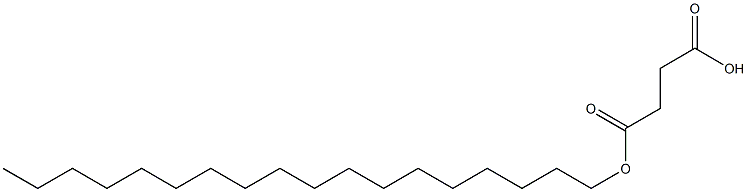 Butanedioic acid, monooctadecyl ester Structure