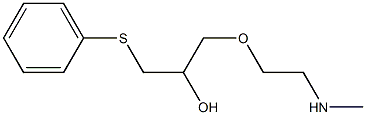 1-[2-(methylamino)ethoxy]-3-phenylsulfanylpropan-2-ol Structure